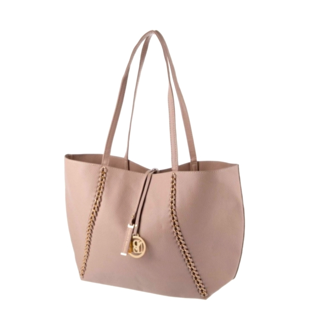 NWT BADGLEY MISCHKA Vegan Leather Chain-Linked